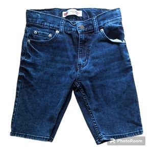 Boy's Levi's Performance 511 Slim Jean Shorts Adjustable 12 Reg Dark Wash